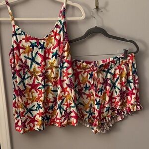 Soma Colorful Starfish Print Pajama Set